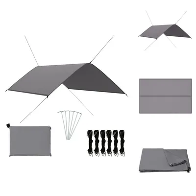 Imagen del producto de vidaXL Lona para exteriores de 3x2 metros, color gris - Toldos y protectores solares