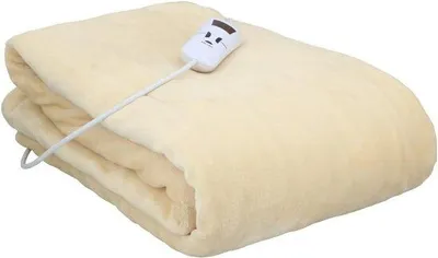Obrázek produktu pro Elektrické deky – vyhřívací deka, přikrývka – relaxace v domácnosti – 10 teplotních stupňů, časovač – 130 x 180 cm – béžová