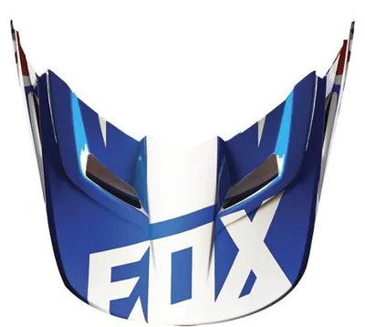 Image de Fox Mx16 V1 Helm Visier-Race [Blu] Größe: XL/2XL