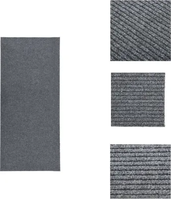 Image de vidaXL Tapis de propreté Gris 100x250 cm - Tapis