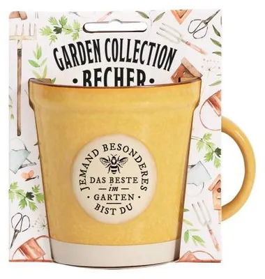 Produktbild von Garden Collection Becher aus Steinzeug, Rustikale Kaffeetasse Tasse -für Jemand Besonderes