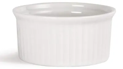 Ramekin 70 mm, Keramik, Weiß, 12 Stück, spülmaschinengeeignet