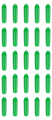 100 runde Gummikappen 3 mm ID, Schraubenschutzkappen, hellgrün