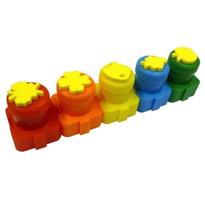 Obrázek produktu pro Prstové barvy s razítky 5 barev