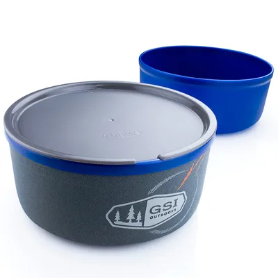 Image de GSI Outdoors bol et gobelet ultraléger inséparable bleu, gris, 122 g, set ; 77192