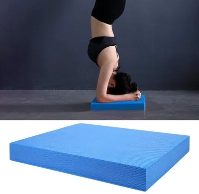 Produktbild von Unyqoos® Balancekissen Blau – TPE, rutschfest, für Gleichgewicht, Koordination & Muskeltraining zu Hause, im Studio, Yoga & Reha