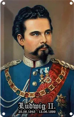 Produktbild von vianmo Blechschild 18x12 cm Nostalgie König Ludwig II