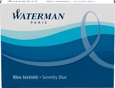 Produktbild von WATERMAN Standard Großraum Tintenpatronen blauschwarz (8 Patronen)