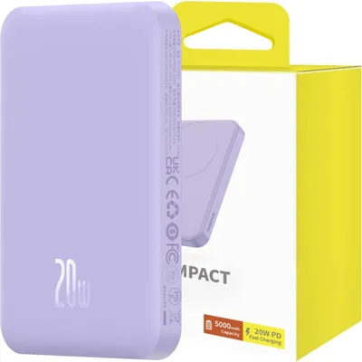Immagine prodotto di Baseus 5000Mah 20W Magnetic Mini Powerbank (Viola)
