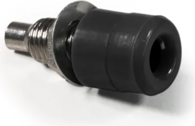 Produktbild von Bananen-Buchse McPower, 4mm, mit Gewinde, schwarz