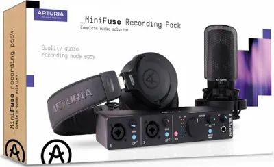 Obrázok produktu pre Arturia MiniFuse Recording Pack Black