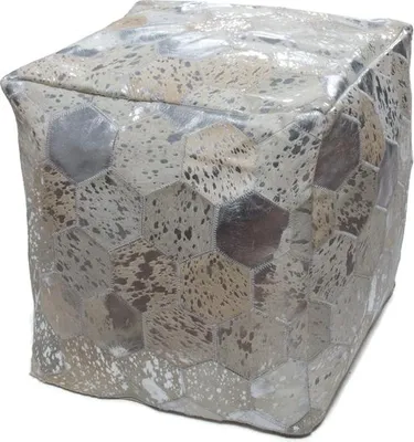 Produktbild von Dazzle Pouf 200 Grau / Silber 45cm x 45cm