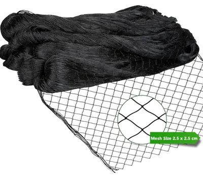 Produktbild von Vogelschutznetz, 7,5 m x 15 m, schwarz