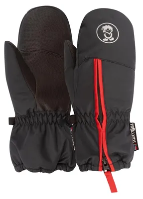 Image de TROLLKIDS, gants d'hiver imperméables pour enfants, noirs, taille 4-5 ans
