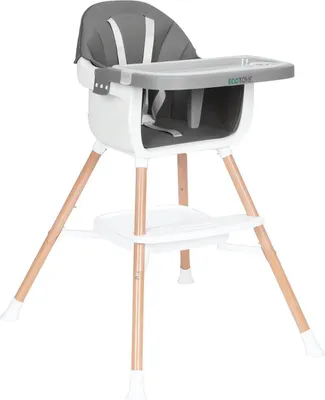 Obrázek produktu pro EcoToys HC508 Dětská jídelní židlička 2 v 1, šedá