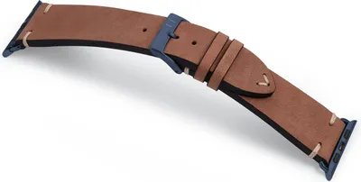 Produktbild von MANUFAKTURWERK Armband UHLENHORST, kompatibel mit Apple Watch 1-9, SE, Braun