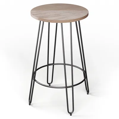 Zdjęcie produktu dla BlumfeldtHamilton, stolik bistro, Ø 60 cm, drewno, stalowa rama