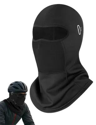 Produktbild von Gesichtsmaske, Bivakmütze, Balaclava – Winddicht – Mit Brillenöffnungen – Schwarz und Grau – Für Fahrradfahren und Skifahren