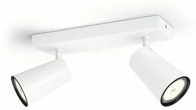 Produktbild von Philips myLiving Paisley Decken-/Wandspot, 2x, Strahler Oberflächenbeleuchtung, GU10, 2 Glühbirne(n), LED, 220-240 V, Weiß