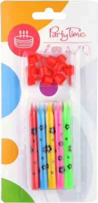 Obrázok produktu pre Narodeninové sviečky - kvety - 10ks - 11,5 cm