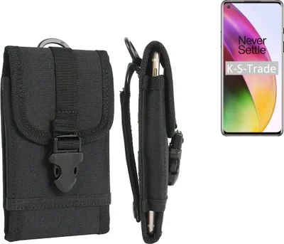 Produktbild von K-S-Trade Holster Handy Hülle kompatibel mit OnePlus 8 Holster Handytasche Gürtel Tasche Schutz Hülle Robust Outdoor schwarz