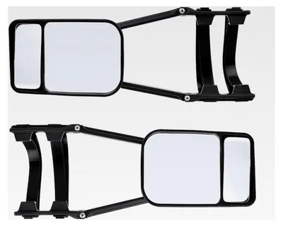 Produktbild von 2x Universeller Caravanspiegel PKW Spiegel Duo Wohnwagenspiegel Schwarz