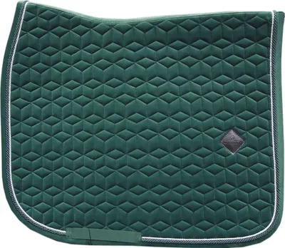 Produktbild von Kentucky Horsewear Springschabracke Velvet Samtschabracke Sattelunterlage Dunkelgrün Full