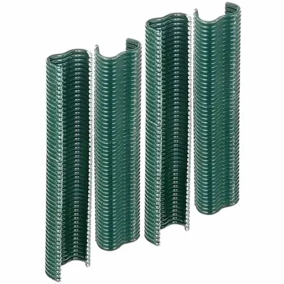 Image de Alberts 531195 Pince à fil, phosphaté zinc, plastifié vert, largeur 22 mm, 800 pièces