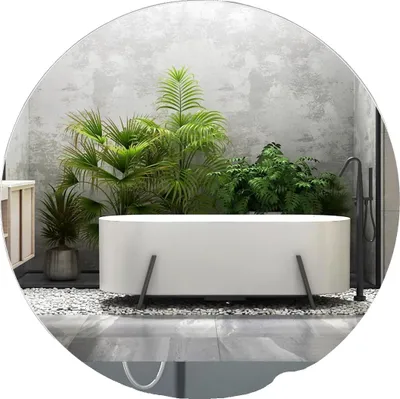 Immagine prodotto di Specchio da bagno, illuminazione a LED, comando touch, BIANCO