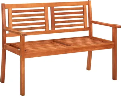 Produktbild von vidaXL 2-Sitzer-Gartenbank mit Auflage 120 cm Massivholz Eukalyptus