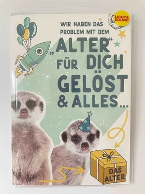 Produktbild von Geburtstag - Flashlight - Soundkarte und Lichtkarte im Format 14,8 x