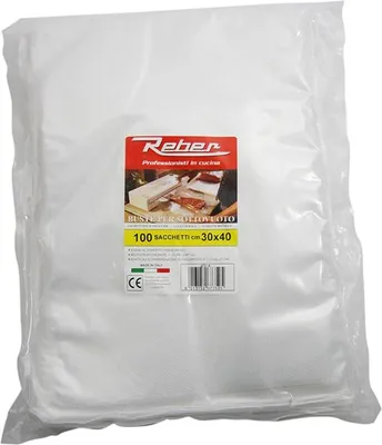 Image de Lot de 100 sacs 30x40 pour appareil à emballage sous vide 9701n et 9700n - Reber - 6735N -