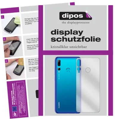 Produktbild von 2x Schutzfolie für Huawei P Smart Plus (2019) Rückseite klar Displayschutzfolie