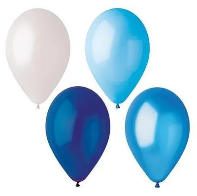 Produktbild von Luftballons Ø 25 cm farbig sortiert "Blue-Mix"