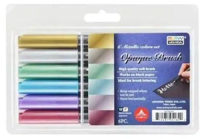 Produktbild von Opaque Brush Pinselstifte, 6 Farben – Marvy