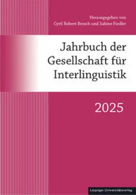 Immagine prodotto di Jahrbuch der Gesellschaft für Interlinguistik