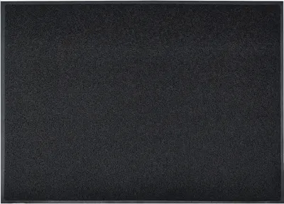 A black doormat.