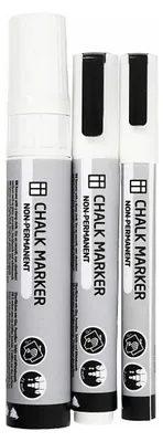 Image de Marqueurs à craie blanche, 3pcs.