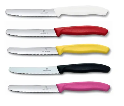 Produktbild von Victorinox | Swiss Classic Tafelmesserset | bunter Mix | 5-teilig | scharfe Klingen für präzises Schneiden | perfekte Ergänzung für jede Küche