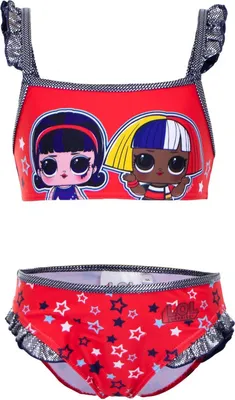Produktbild von LOL Surprise Badeanzug für Mädchen Farbenfrohe Schwimmkleidung für kleine Fashionistas Rot 5 Jahre