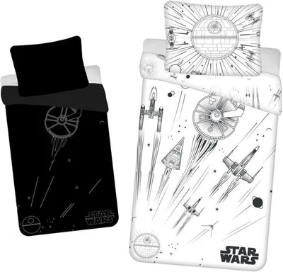 Produktbild von Star Wars Bettbezug Death Star Glow in the Dark - Einzel - 140 x 200 cm - Baumwolle