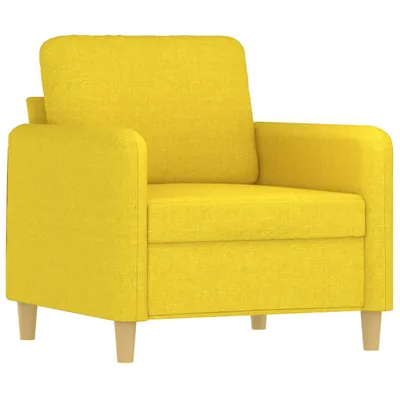 Produktbild von vidaXL Sessel Hellgelb 60 cm Stoff