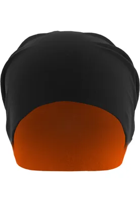 Obrázok produktu pre MSTRDS Čiapka Beanie Jersey Beanie obojstranná Black/Neonorange