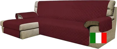 Productafbeelding van 3-zits bankhoes met schiereiland - zitting 240 cm - waterdichte bankhoes - hoekbankhoes - antislip - vlekbestendig - omkeerbaar - anti-kras