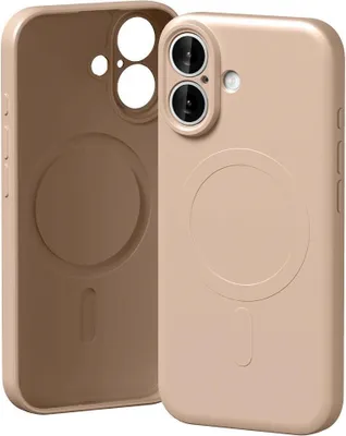 Produktbild von Quecksilber Semi-Silikon Magsafe Fall für Iphone 17 Rosa und Sand
