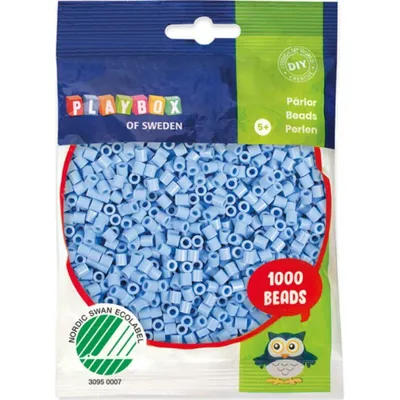 Immagine prodotto di PLAYBOX Perline pastello da stirare - blu 1000pz