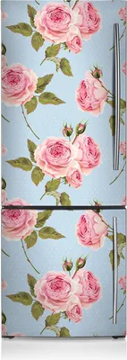 Produktbild von Magnete Küche Kühlschrank Kühlschrankmagnete 60x190 cm - Rosen mit Blättern.
