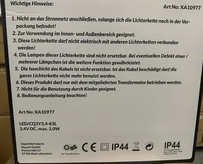 Produktbild von 3D LED Lichtschlauch Silhouette Rentier Schlitten Timer aussen XA10977 xmas