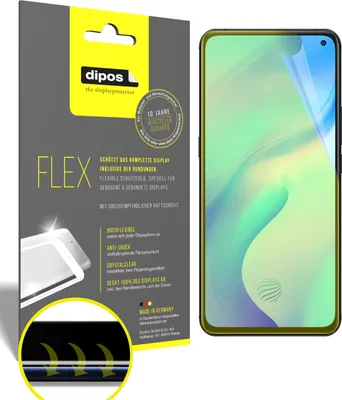 Obrázek produktu pro 2x ochranná fólie pro Vivo X30 Pro, 100% pokrytí displeje, dipos Flex