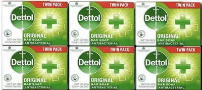 Produktbild von Dettol Antibacterial Hygiene-Seife 6 x 100g